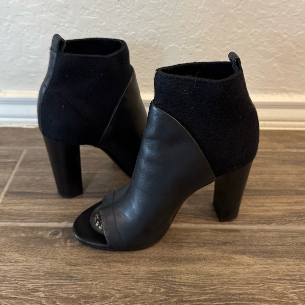Vince Open Toe Ankle Booties